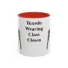 11oz Funny Boston Terrier Mug, Red, front view