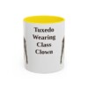 11oz Funny Boston Terrier Mug, Yellow, front view