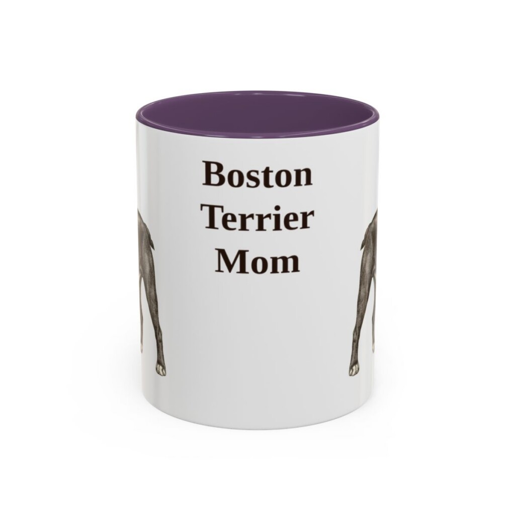 11oz boston terrier mug, Purple