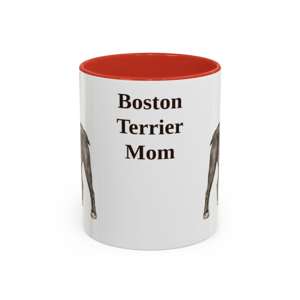 11oz boston terrier mug, Red
