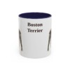 11oz Boston Terrier Mug, Navy, front view