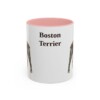11oz Boston Terrier Mug, Pink, front view