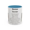11oz boston terrier mug, Light Blue