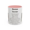 11oz boston terrier mug, Pink