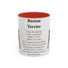 11oz boston terrier mug, Red