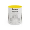 11oz boston terrier mug, Yellow
