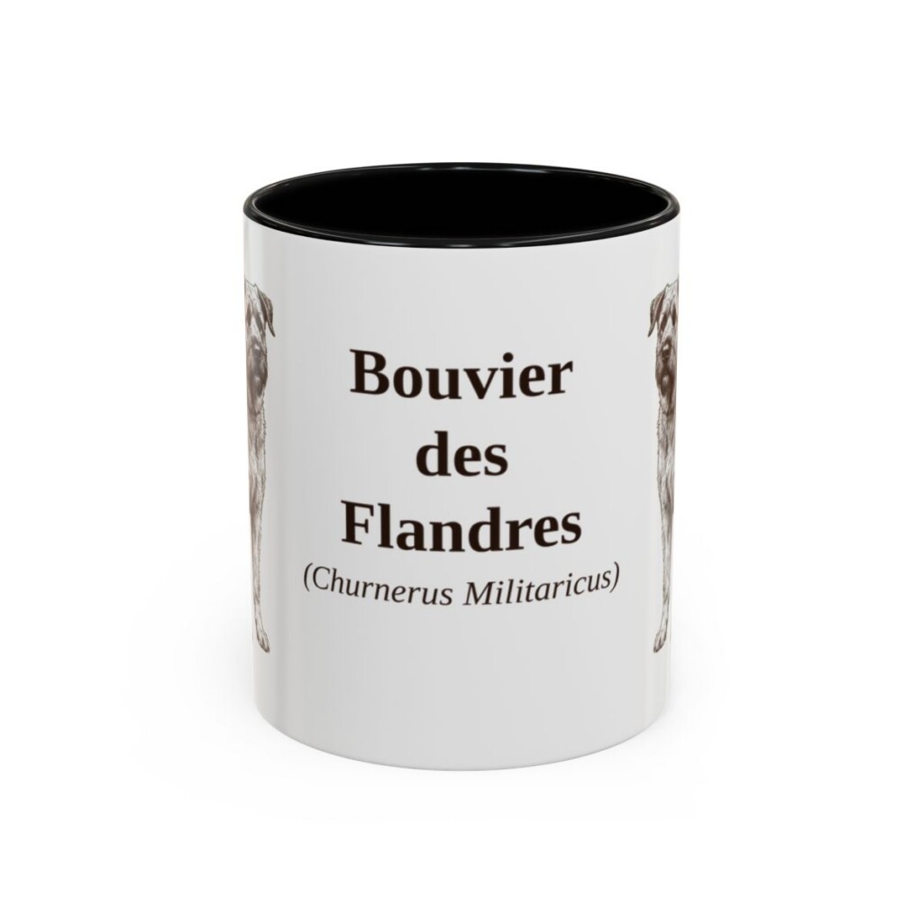 11oz-bouvier-des-flandres-mug-latin-black-front 11oz Bouvier des Flandres Latin Mug, Black, front view