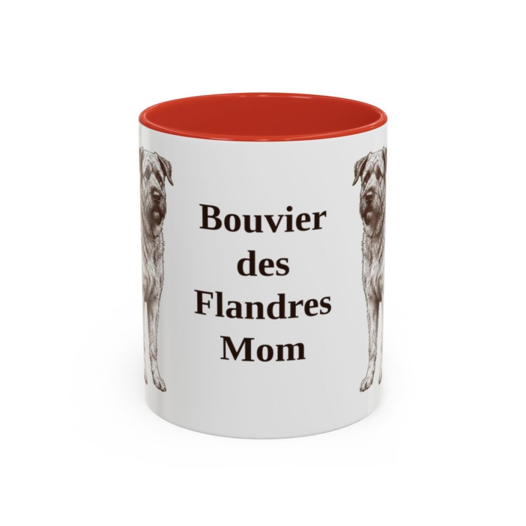 11oz-bouvier-des-flandres-mug-mom-red 11oz bouvier des flandres mug, Red