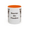 11oz-bouvier-des-flandres-mug-orange 11oz Bouvier des Flandres Mug, Orange, front view
