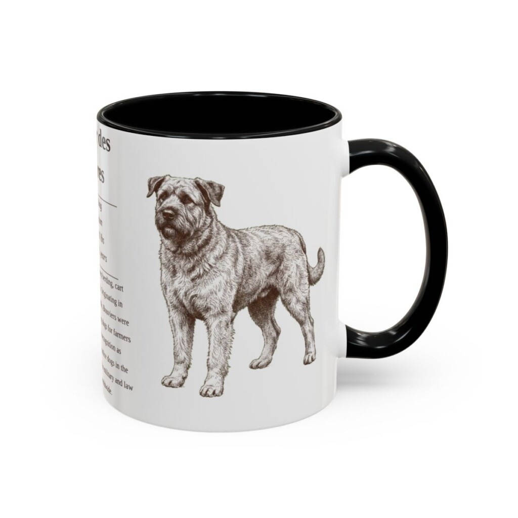 11oz bouvier des flandres mug, Black