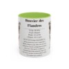11oz bouvier des flandres mug, Light Green