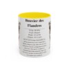11oz bouvier des flandres mug, Yellow