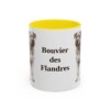 11oz-bouvier-des-flandres-mug-yellow 11oz Bouvier des Flandres Mug, Yellow, front view