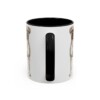 11oz Boxer Mug, Black, back view