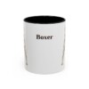 11oz Boxer Mug, Black, front view