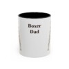 11oz Boxer Dog Dad Mug, Black, front view