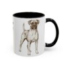 11oz Boxer Dog Dad Mug, Black, right side view