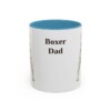 11oz Boxer Dog Dad Mug, Light Blue, front view
