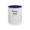 11oz Boxer Dog Dad Mug, Navy, front view