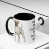 11oz Funny Boxer Mug, Black, lifestyle photo