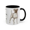11oz Funny Boxer Mug, Black, right side view