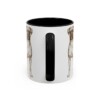 11oz Boxer Latin Mug, Black, back view