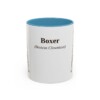 11oz Boxer Latin Mug, Light Blue, front view