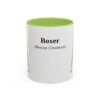 11oz Boxer Latin Mug, Light Green, front view