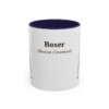 11oz Boxer Latin Mug, Navy, front view