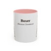 11oz Boxer Latin Mug, Pink, front view