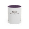 11oz Boxer Latin Mug, Purple, front view