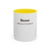 11oz Boxer Latin Mug, Yellow, front view