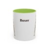 11oz Boxer Mug, Light Green, front view
