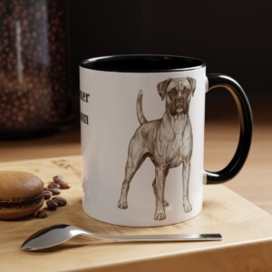 11oz boxer mug, Black