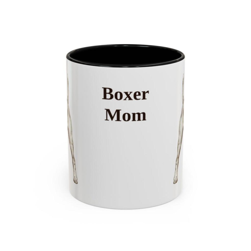 11oz boxer mug, Black
