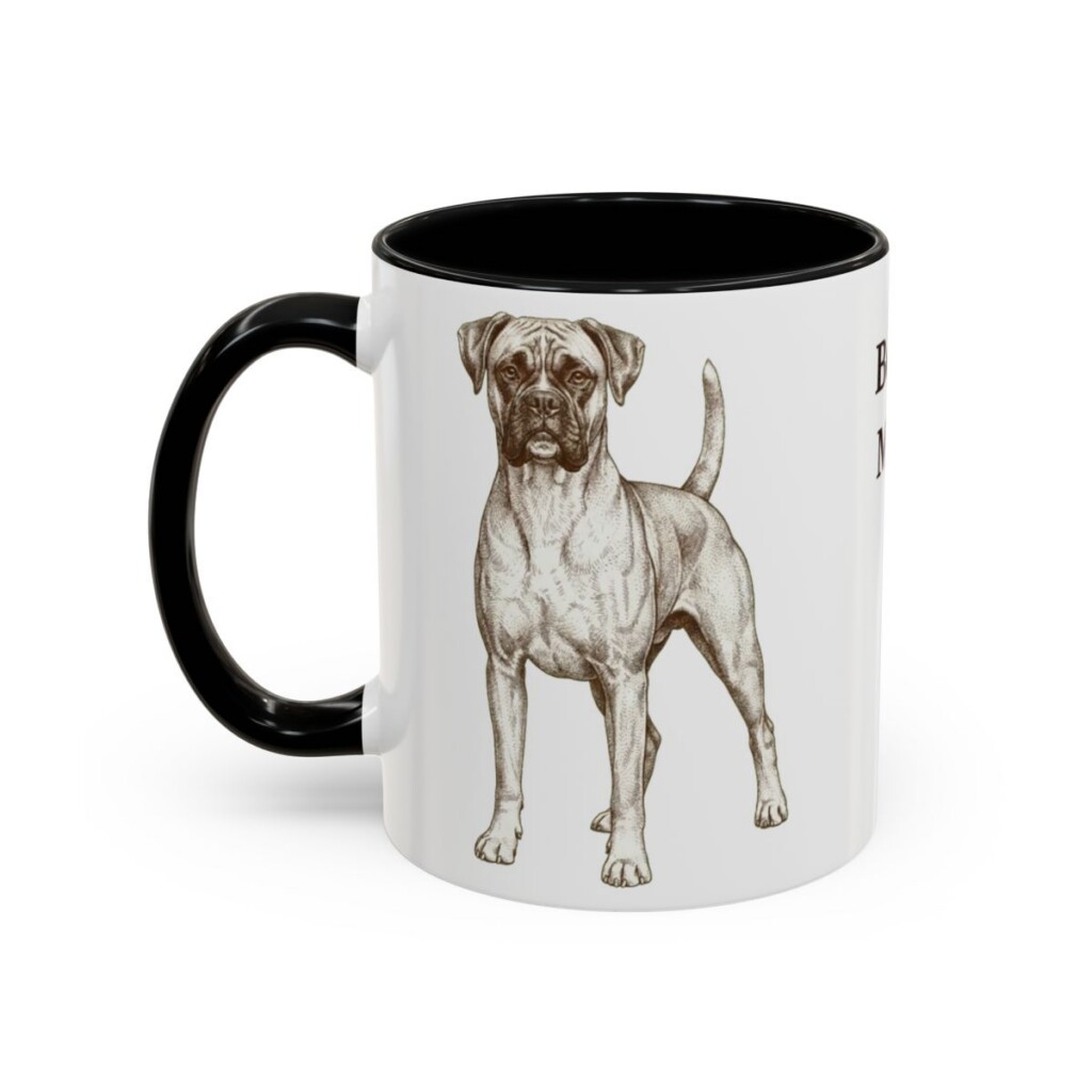 11oz boxer mug, Black
