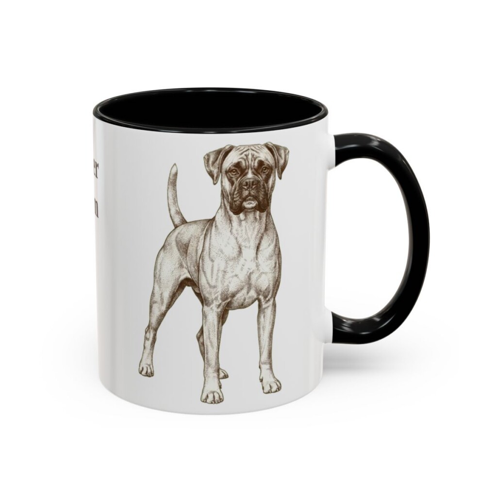 11oz boxer mug, Black