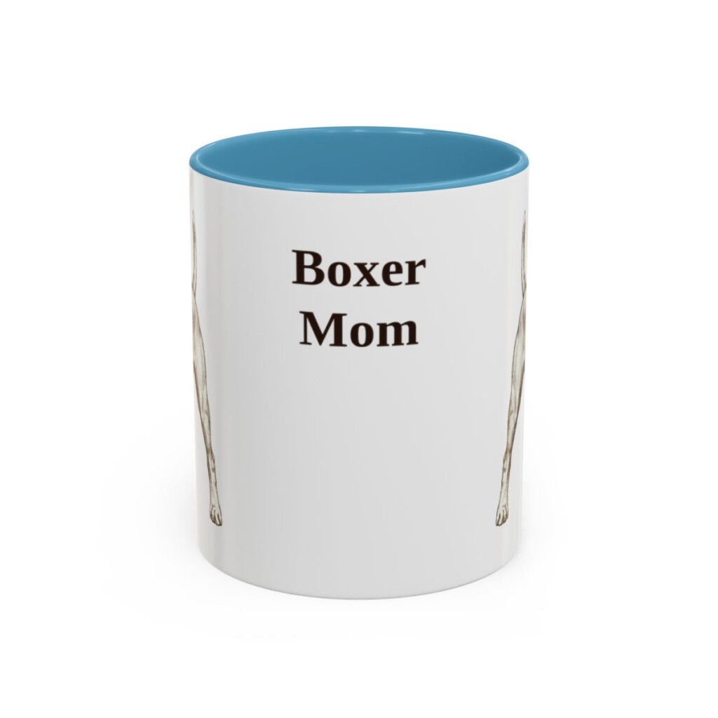 11oz boxer mug, Light Blue