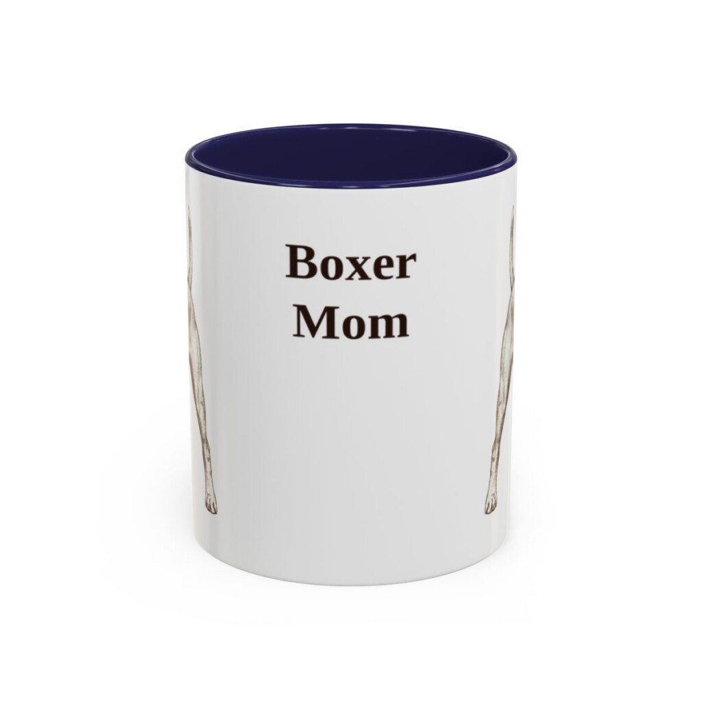 11oz boxer mug, Navy