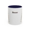 11oz Boxer Mug, Navy, front view