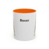 11oz Boxer Mug, Orange, front view