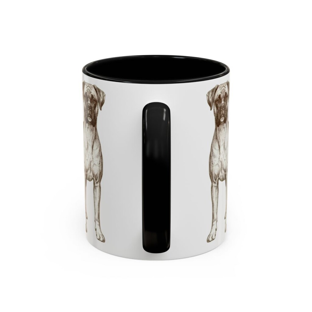 11oz boxer mug, Black