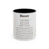 11oz boxer mug, Black