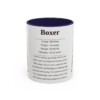 11oz boxer mug, Navy