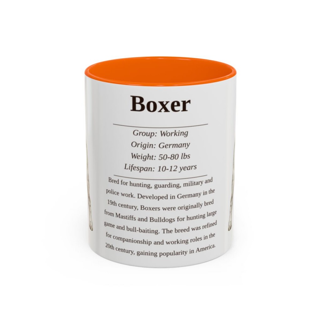 11oz boxer mug, Orange