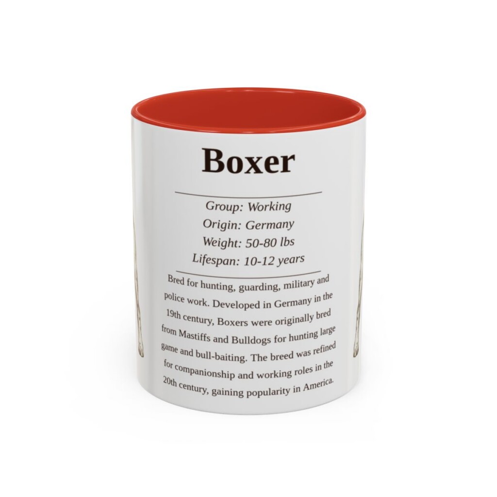 11oz boxer mug, Red