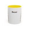 11oz Boxer Mug, Yellow, front view