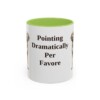11oz-bracco-italiano-mug-humor-light-green 11oz Funny Bracco Italiano Mug, Light Green, front view
