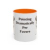 11oz-bracco-italiano-mug-humor-orange 11oz Funny Bracco Italiano Mug, Orange, front view