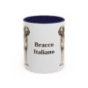 11oz Bracco Italiano Mug, Navy, front view